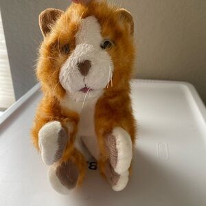 Folkmanis Hand Puppet plush Orange Tabby Kitten Cat Kitty Full Body Soft Cuddly